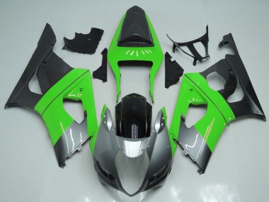 Cheap 2003-2004 Suzuki GSXR 1000 Motorcycle Fairings - Green Silver Black