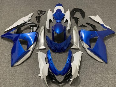 Cheap 2009-2016 Suzuki GSXR 1000 Motorcycle Fairings - White Silver Blue