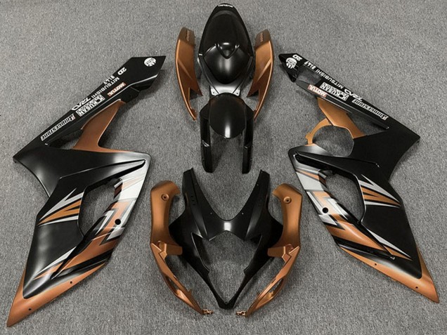 2005-2006 Suzuki GSXR 1000 Motorcycle Fairings - Matte Black Bronze