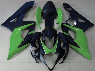 Cheap 2005-2006 Suzuki GSXR 1000 Motorcycle Fairings - Matte Black Green