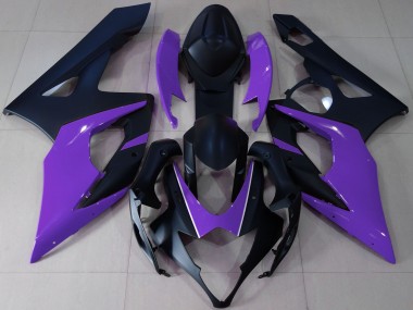 Cheap 2005-2006 Suzuki GSXR 1000 Motorcycle Fairings - Matte Black Purple