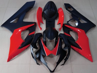 Cheap 2005-2006 Suzuki GSXR 1000 Motorcycle Fairings - Matte Black Red