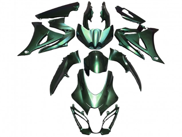 2017-2024 Suzuki GSXR 1000 Motorcycle Fairings - Matte Green