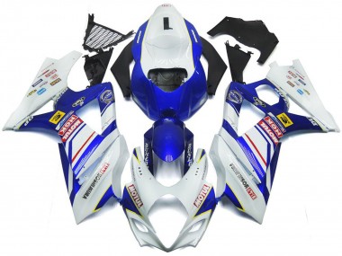 Cheap 2007-2008 Suzuki GSXR 1000 Motorcycle Fairings - White Blue Red Yellow