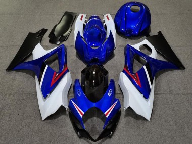 Cheap 2007-2008 Suzuki GSXR 1000 Motorcycle Fairings - White Blue Red Black OEM Style
