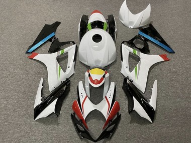 Cheap 2007-2008 Suzuki GSXR 1000 Motorcycle Fairings - White Red Yellow Blue Black Racing