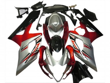 Cheap 2005-2006 Suzuki GSXR 1000 Motorcycle Fairings - Red Silver Black