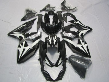 Cheap 2009-2016 Suzuki GSXR 1000 Motorcycle Fairings - Black White