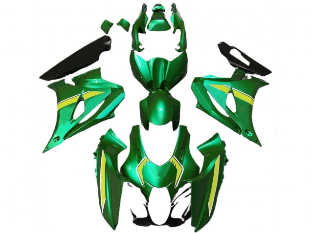 2017-2024 Suzuki GSXR 1000 Motorcycle Fairings - Green Yellow Style