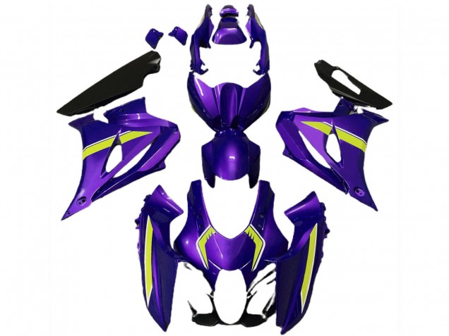 2017-2024 Suzuki GSXR 1000 Motorcycle Fairings - Purple Yellow Style