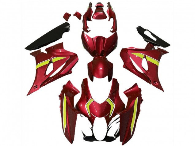 2017-2024 Suzuki GSXR 1000 Motorcycle Fairings - Red Yellow Style