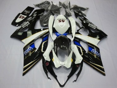 Cheap 2005-2006 Suzuki GSXR 1000 Motorcycle Fairings - White Blue Black Yellow Viru