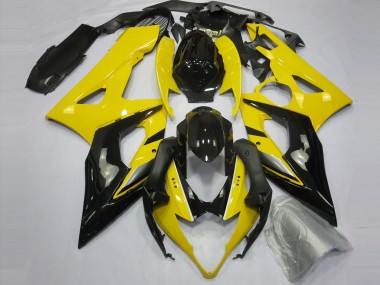 Cheap 2005-2006 Suzuki GSXR 1000 Motorcycle Fairings - Yellow Glossy Black