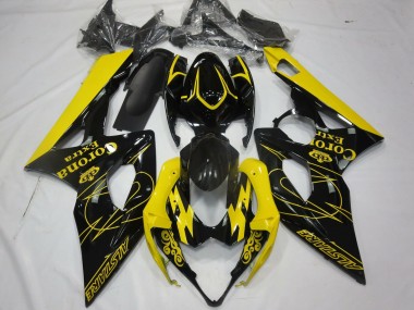 Cheap 2005-2006 Suzuki GSXR 1000 Motorcycle Fairings - Yellow Black Corona Alstare