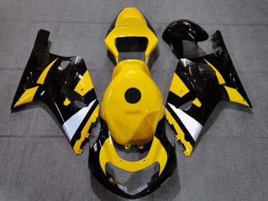 Cheap 2001-2003 Suzuki GSXR 600 / GSXR 750 Motorcycle Fairings - Yellow White Glossy Black