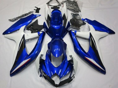 Cheap 2008-2010 Suzuki GSXR 600 / GSXR 750 Motorcycle Fairings - White Blue Black