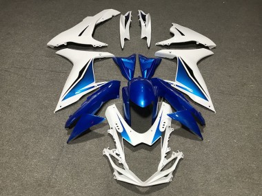 Cheap 2011-2024 Suzuki GSXR 600 / GSXR 750 Motorcycle Fairings - Blue White Custom
