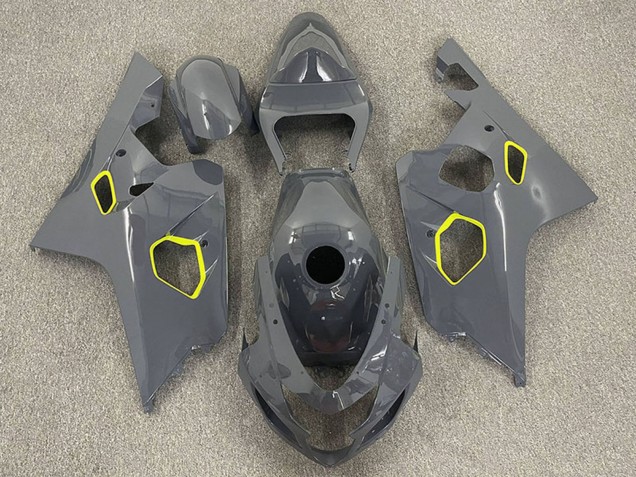 2004-2005 Suzuki GSXR 600 / GSXR 750 Motorcycle Fairings - Nardo Grey Neon Yellow