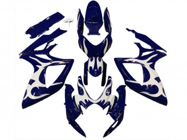 Cheap 2006-2007 Suzuki GSXR 600 / GSXR 750 Motorcycle Fairings - Dark Blue White Design