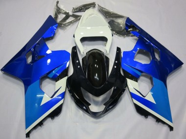 Cheap 2004-2005 Suzuki GSXR 600 / GSXR 750 Motorcycle Fairings - White Blue Black