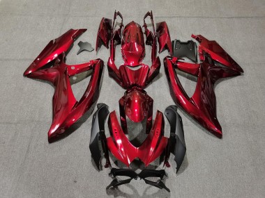 Cheap 2008-2010 Suzuki GSXR 600 / GSXR 750 Motorcycle Fairings - Candy Red Black