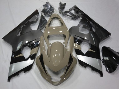 Cheap 2004-2005 Suzuki GSXR 600 / GSXR 750 Motorcycle Fairings - Desert Tan Silver Black