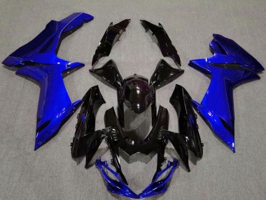 Cheap 2011-2024 Suzuki GSXR 600 / GSXR 750 Motorcycle Fairing - Blue Glossy Black