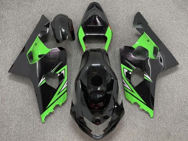 Cheap 2004-2005 Suzuki GSXR 600 / GSXR 750 Motorcycle Fairings - Glossy Black Green