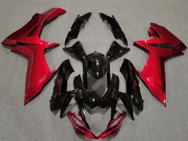 Cheap 2011-2024 Suzuki GSXR 600 / GSXR 750 Motorcycle Fairings - Red Glossy Black