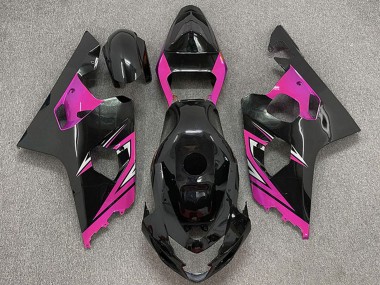 Cheap 2004-2005 Suzuki GSXR 600 / GSXR 750 Motorcycle Fairings - Glossy Black Pink