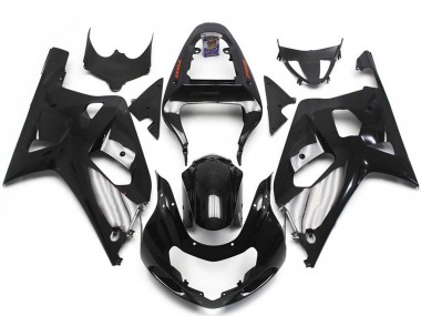 Cheap 2001-2003 Suzuki GSXR 600 / GSXR 750 Motorcycle Fairings - Glossy Black Silver