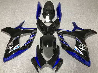 Cheap 2006-2007 Suzuki GSXR 600 / GSXR 750 Motorcycle Fairing - Blue Glossy Black
