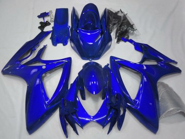 Cheap 2006-2007 Suzuki GSXR 600 / GSXR 750 Motorcycle Fairings - Glossy Blue Plain