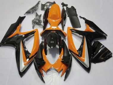 Cheap 2006-2007 Suzuki GSXR 600 / GSXR 750 Motorcycle Fairing - Orange Glossy Black