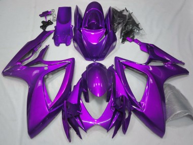 Cheap 2006-2007 Suzuki GSXR 600 / GSXR 750 Motorcycle Fairings - Plain Glossy Purple
