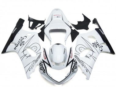 Cheap 2001-2003 Suzuki GSXR 600 / GSXR 750 Motorcycle Fairing - White Black Corona Alstare