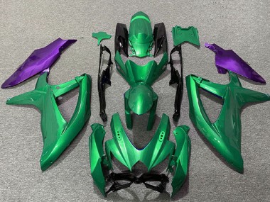 Cheap 2008-2010 Suzuki GSXR 600 / GSXR 750 Motorcycle Fairings - Green Purple