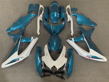 Cheap 2008-2010 Suzuki GSXR 600 / GSXR 750 Motorcycle Fairings - White Light Blue OEM Style