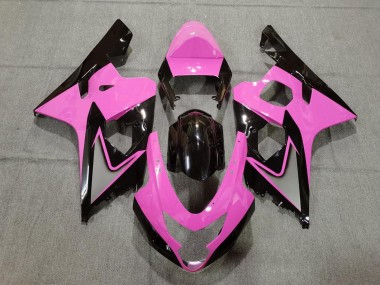 Cheap 2004-2005 Suzuki GSXR 600 / GSXR 750 Motorcycle Fairings - Pink Glossy Black