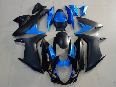 Cheap 2011-2024 Suzuki GSXR 600 / GSXR 750 Motorcycle Fairings - Blue Matte Black