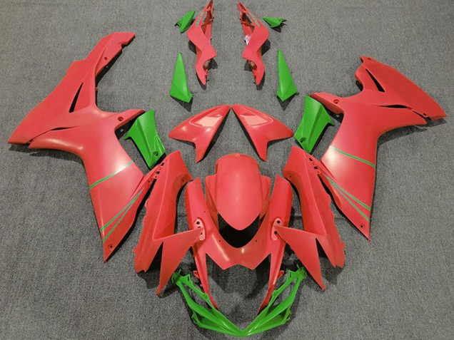 2011-2024 Suzuki GSXR 600 / GSXR 750 Motorcycle Fairings - Grapefruit Red Green
