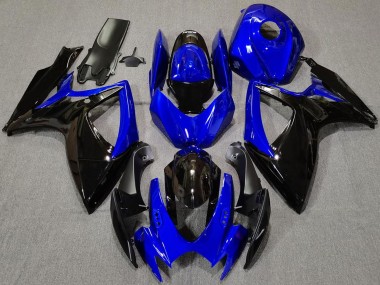 Cheap 2006-2007 Suzuki GSXR 600 / GSXR 750 Motorcycle Fairings - Blue Glossy Black