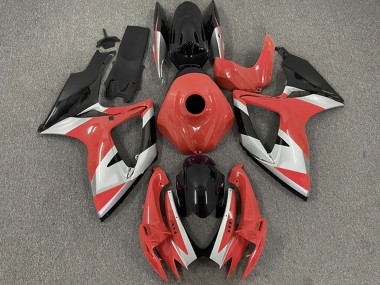 Cheap 2006-2007 Suzuki GSXR 600 / GSXR 750 Motorcycle Fairings - Red Silver Black