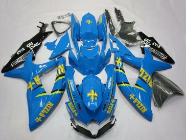 Cheap 2008-2010 Suzuki GSXR 600 / GSXR 750 Motorcycle Fairings - Blue Black Gold Rizla