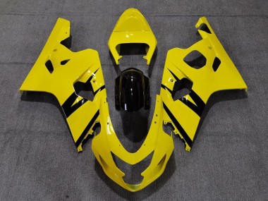 Cheap 2004-2005 Suzuki GSXR 600 / GSXR 750 Motorcycle Fairings - Yellow Glossy Black OEM Style