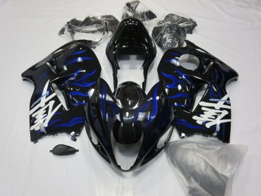 Cheap 1996-2007 Suzuki GSXR 1300 Motorcycle Fairings - Blue Swirl