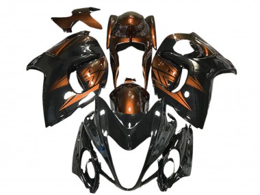 Cheap 2008-2020 Suzuki GSXR 1300 Motorcycle Fairings - Glossy Black and Deep Orange