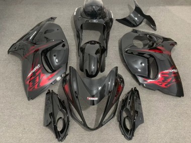 Cheap 2008-2020 Suzuki GSXR 1300 Motorcycle Fairings - Glossy Black Red