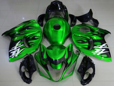Cheap 2008-2020 Suzuki GSXR 1300 Motorcycle Fairings - Glossy Green Black