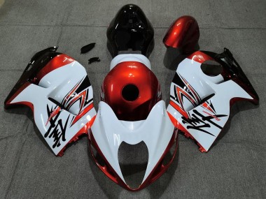 Cheap 1996-2007 Suzuki GSXR 1300 Motorcycle Fairings - White Orange